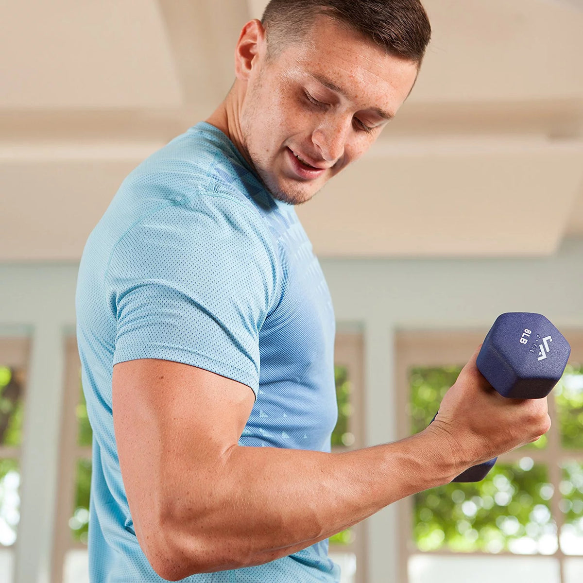 46 lb Dumbbell Set with Steel Stand I12038