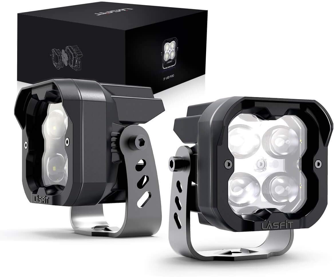 3 inch SAE Fog Lights 36W LED Pods Lights White Pair X158