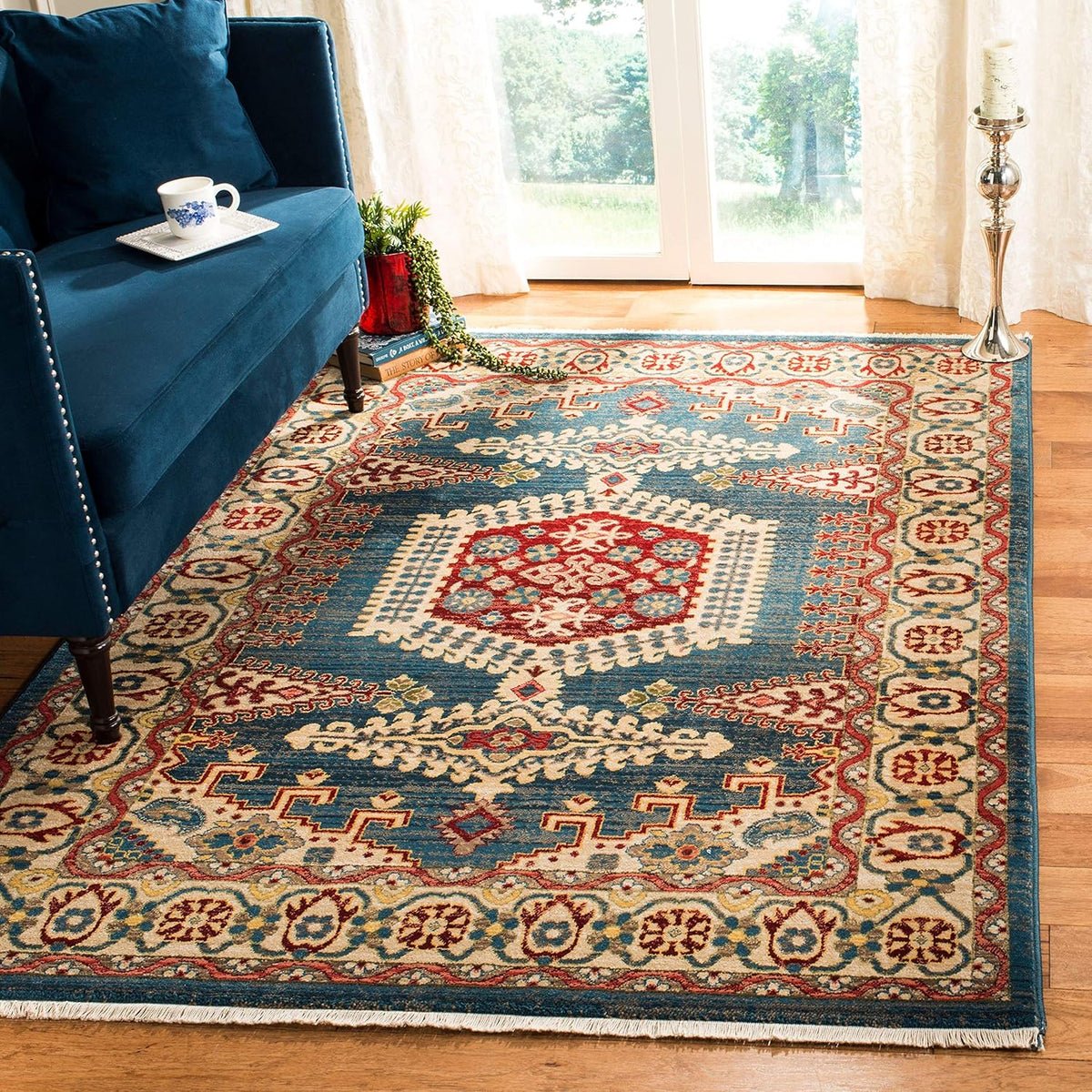 8' x 10' Red Ivory Traditional Oriental Area Rug U354