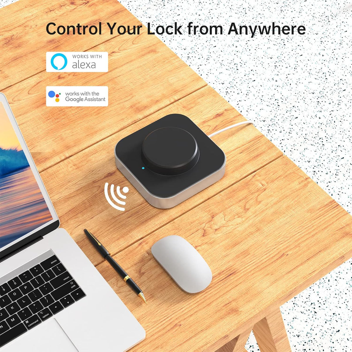 Smart Door Lock with Gateway Bluetooth WiFi Touchscreen Deadbolt B71814