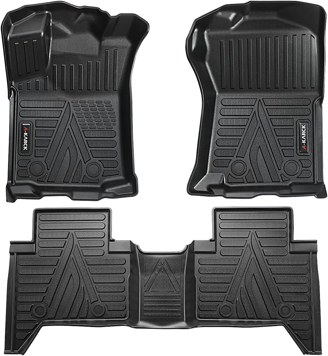 Car Floor Mats for 2018-2021 Tacoma Double Cab Automatic, 1st and 2nd Row W154889