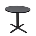 30 inch Round Breakroom Table in Grey/Black U8458