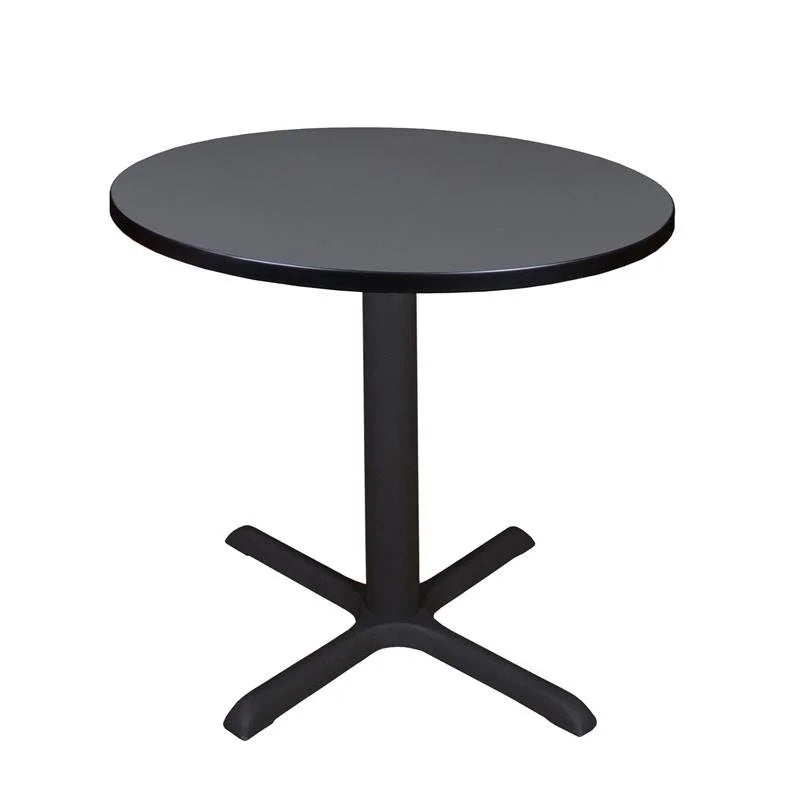30 inch Round Breakroom Table in Grey/Black U8458