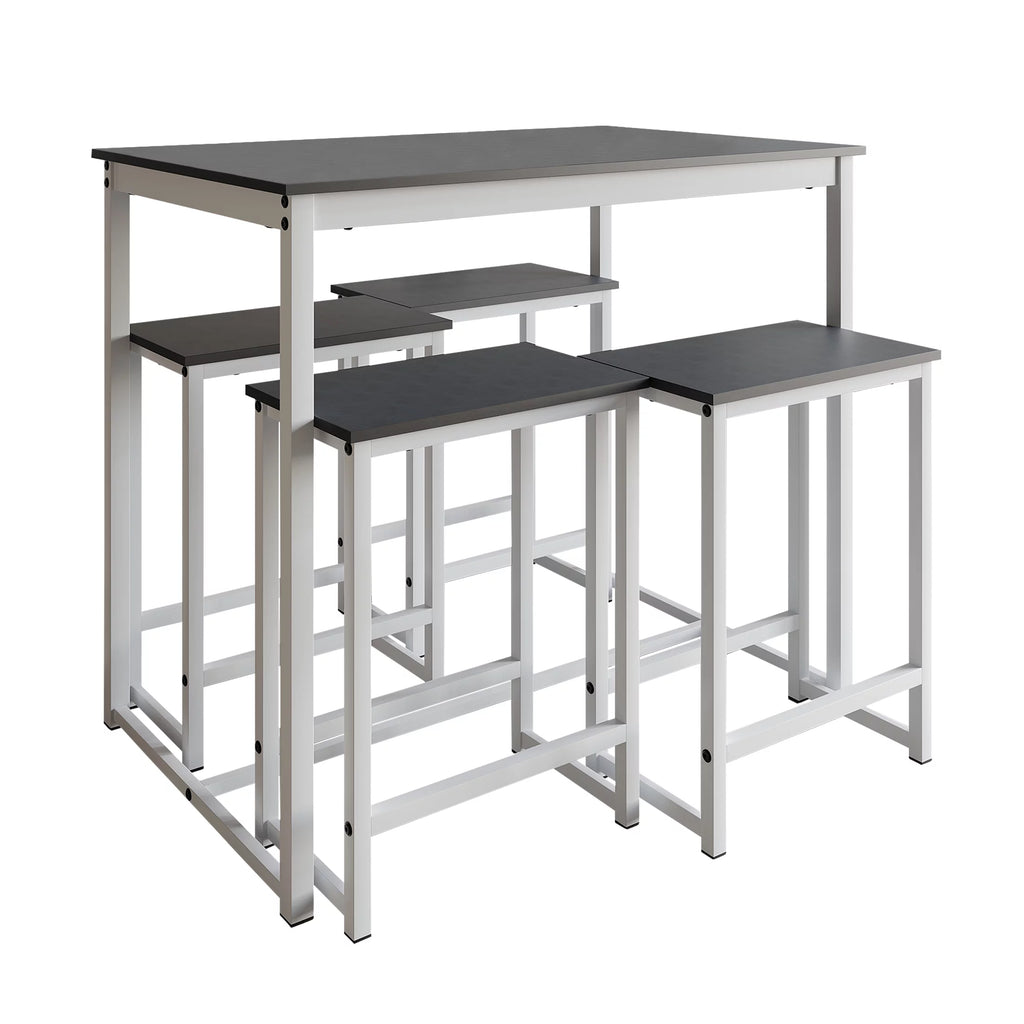 5-Piece Counter Height Metal Dining Set C91865