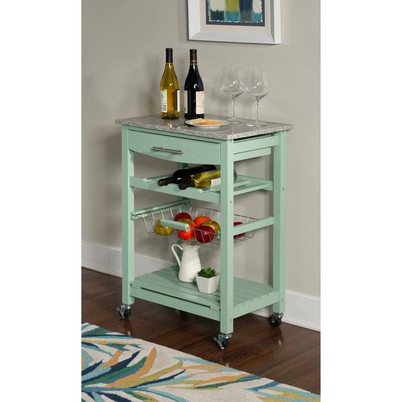 White Kitchen Cart M777