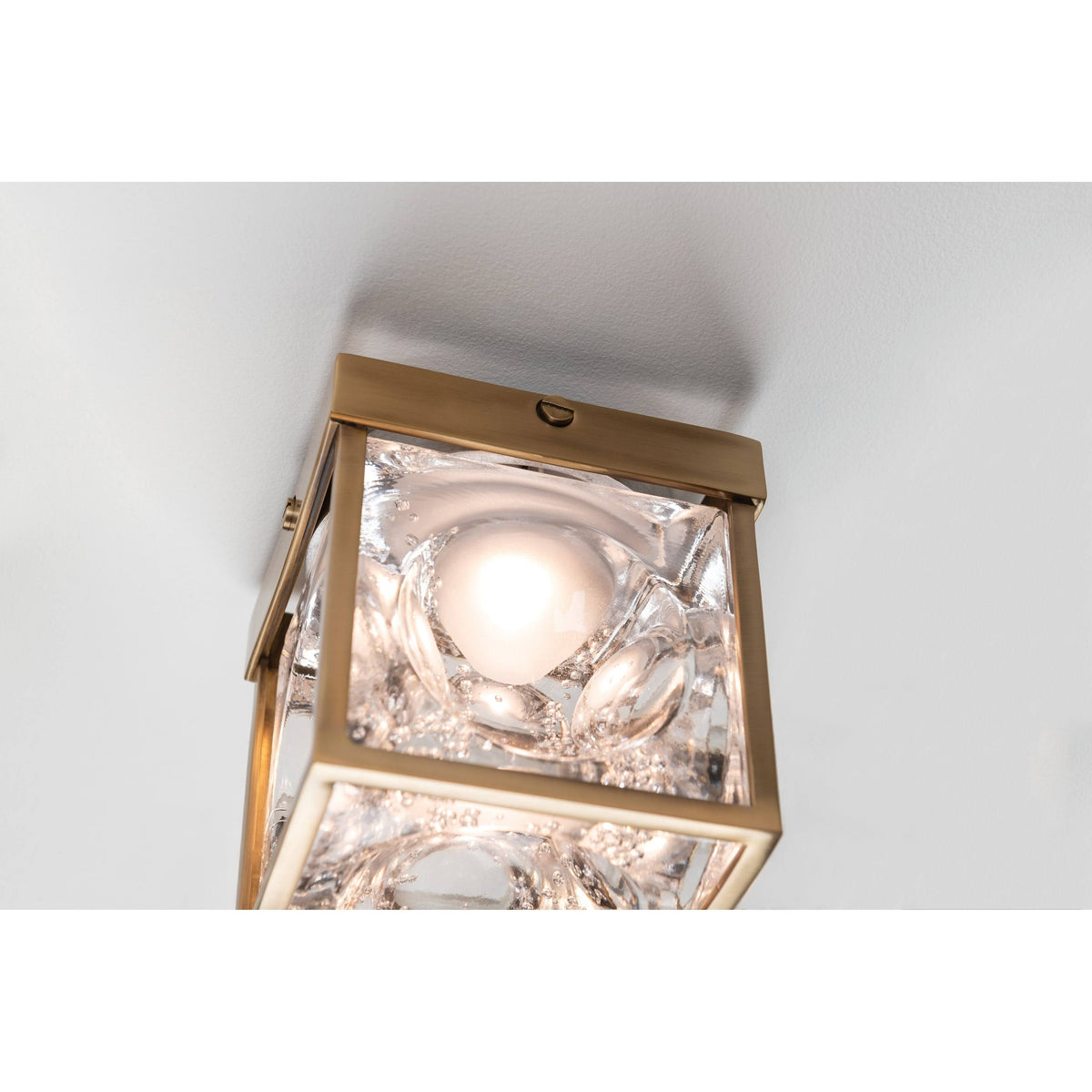 Aged Brass LED Flush Mount W207555