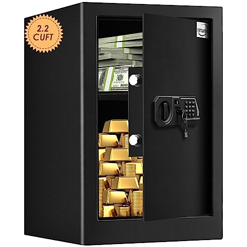 Black 2.0 Cuft Electronic Digital Security Safe Box with Internal Light Y919509