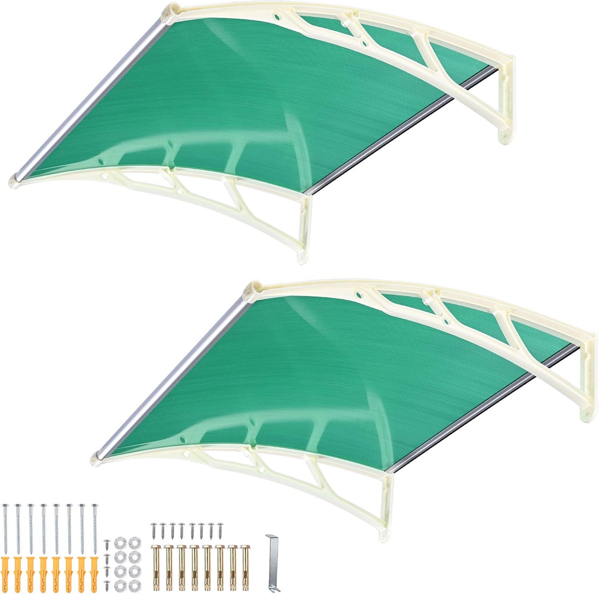 40x40 Clear Door Window Awning Patio Cover Polycarbonate Hollow Sheet D975