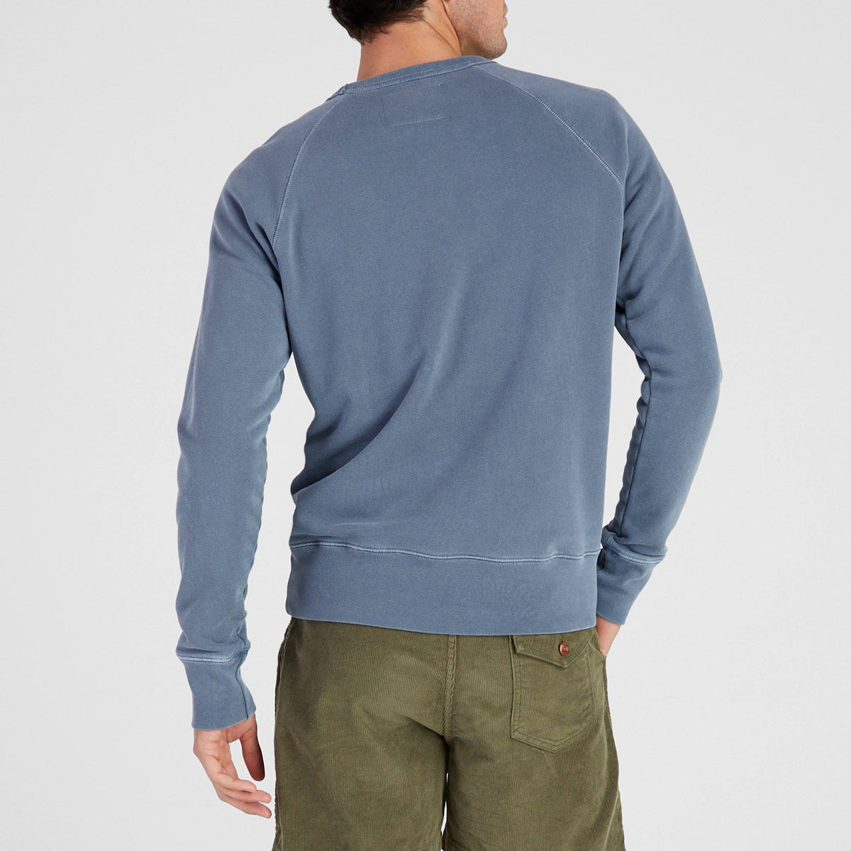 Indigo Garment Dyed Raglan Crew H99231