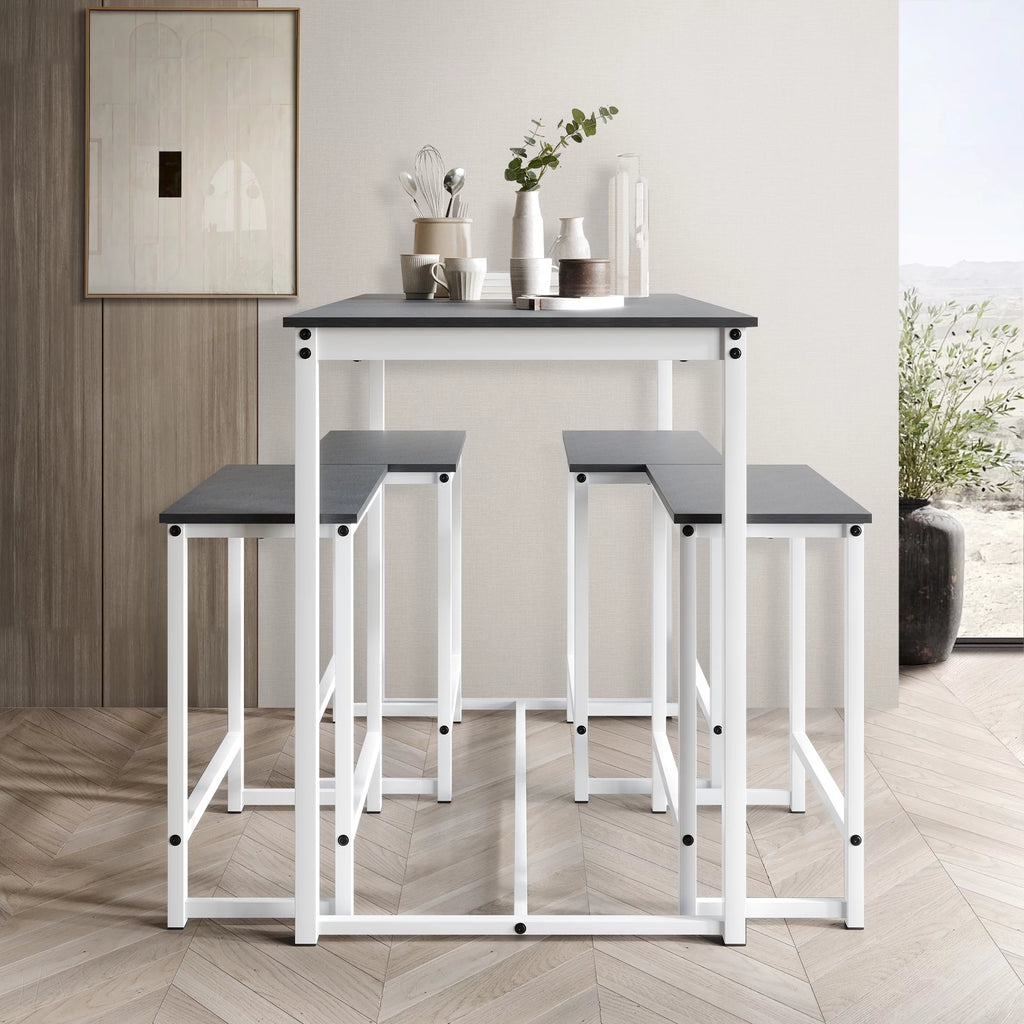 5-Piece Counter Height Metal Dining Set C91865