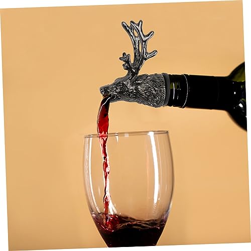 Deer Head Wine Pourer and Stopper Stainless Steel P7318