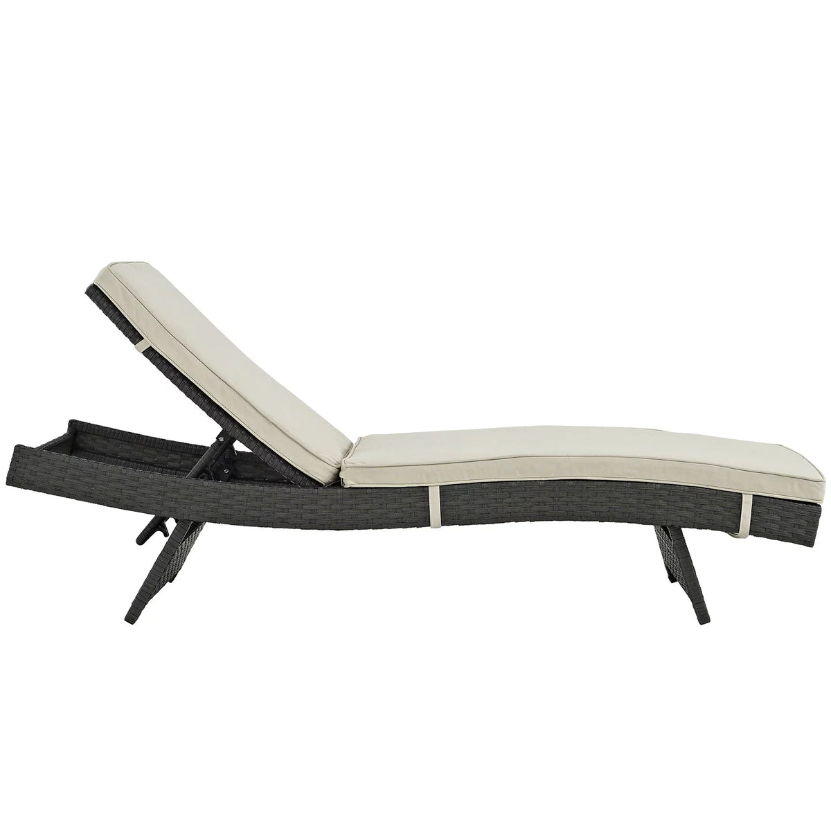 Antique Canvas Beige Outdoor Chaise J305403