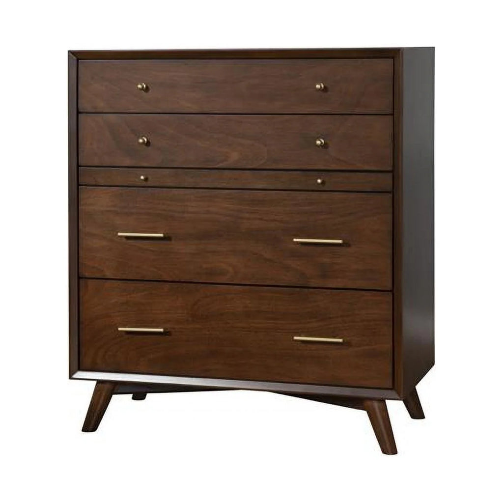 38 in. Mahogany Solid Wood Four Drawer Chest K87689