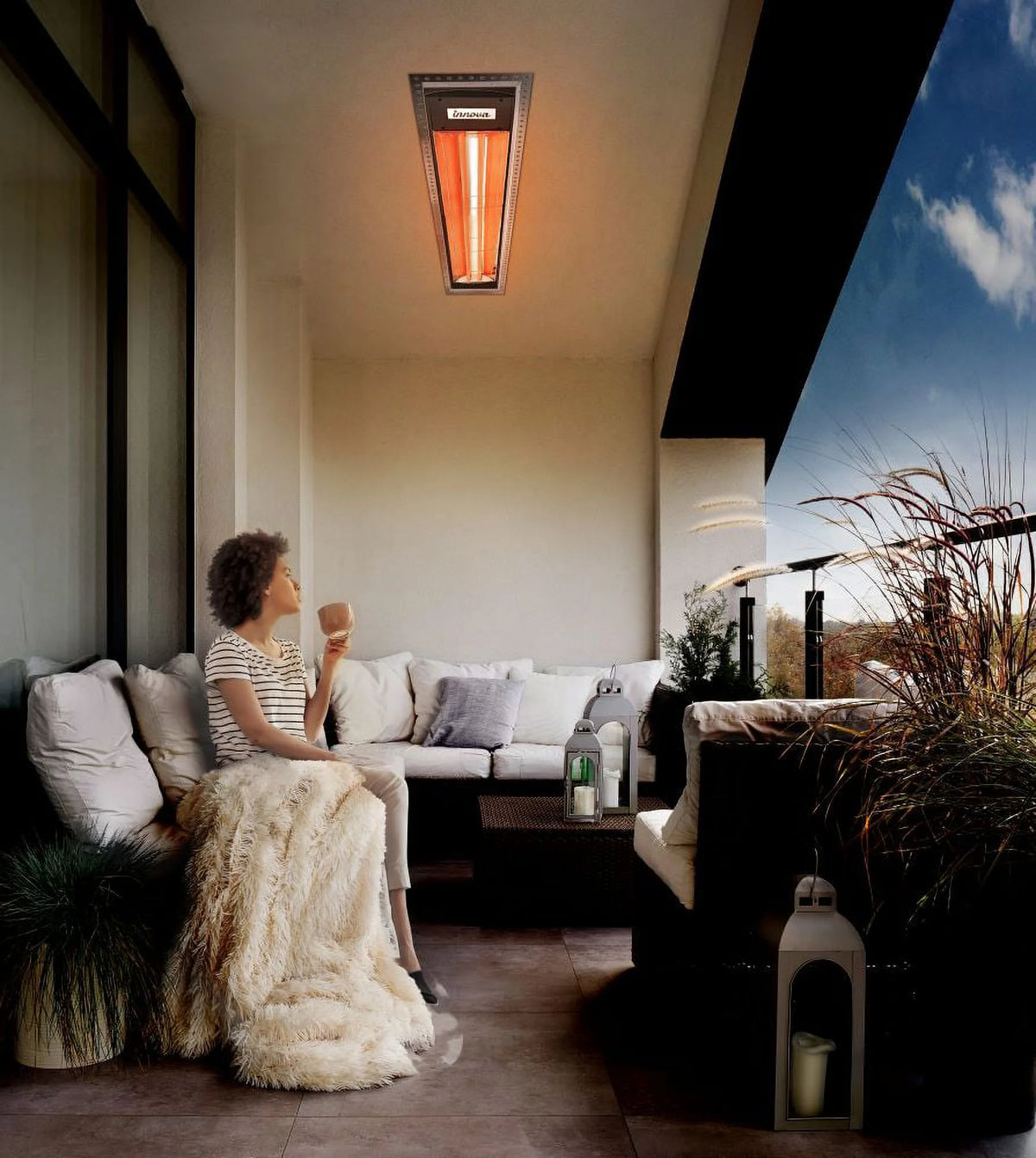 5000 Watt White Electric Infrared Heater M47630