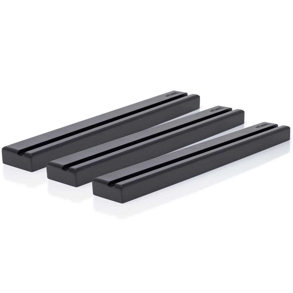Vinyl Record Wall Mount 3 Display Ledges Solid Wood Black V5525