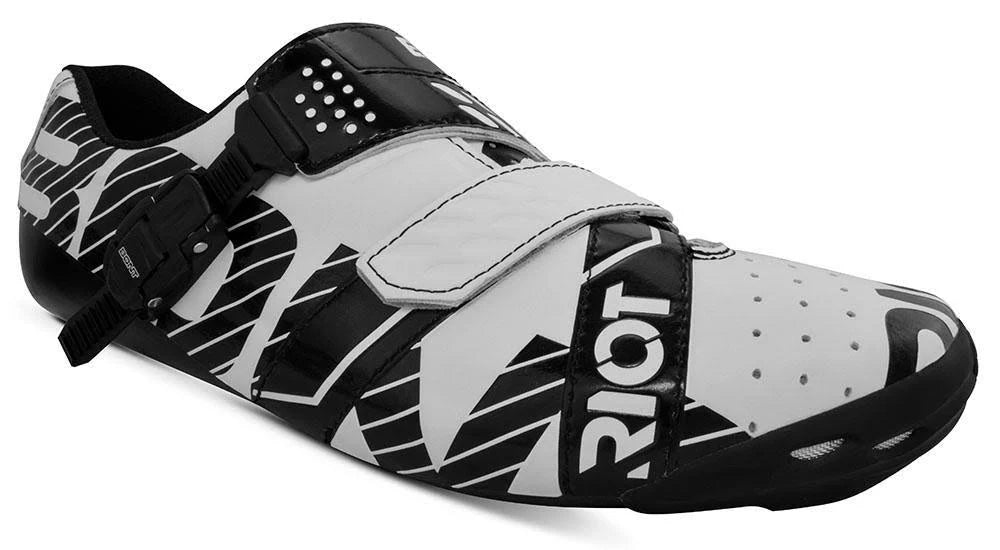 White/Black Wide Fit Shoes O13834