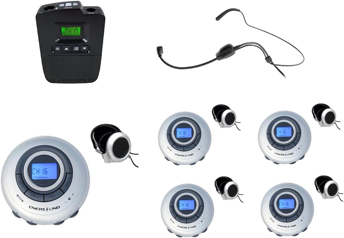 5-Person Portable Translation System with Headset H5340