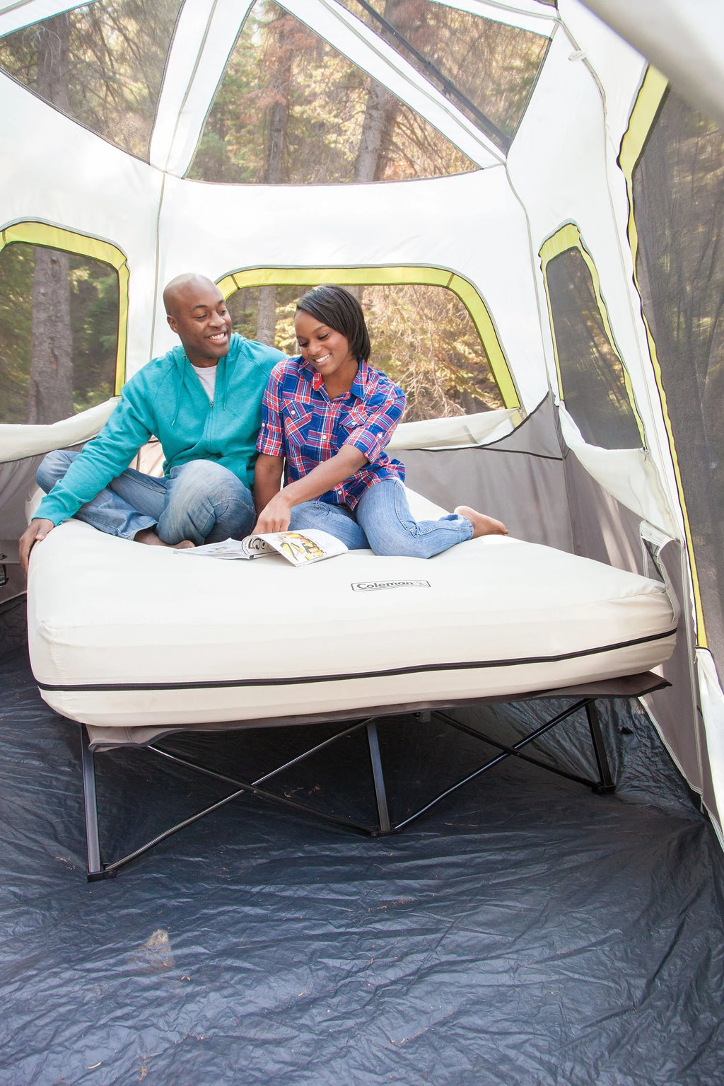 Queen Air Mattress and Cot Combo with Pump R117