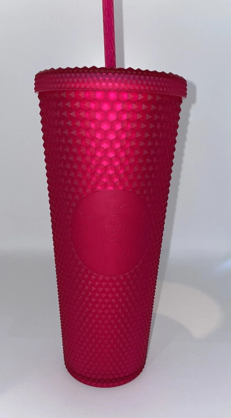 Matte Pink Studded Cold Cup 24oz N15176