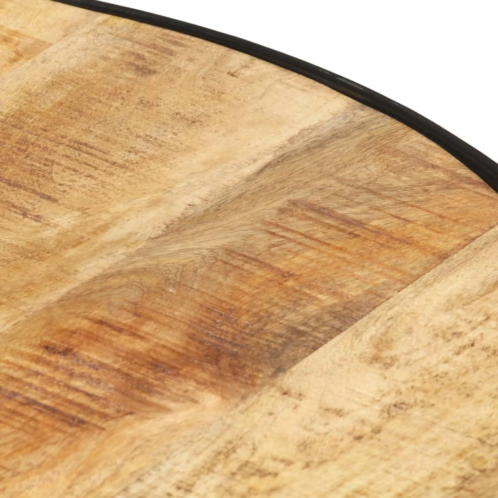 Black Solid Rough Mango Wood Coffee Table N1658