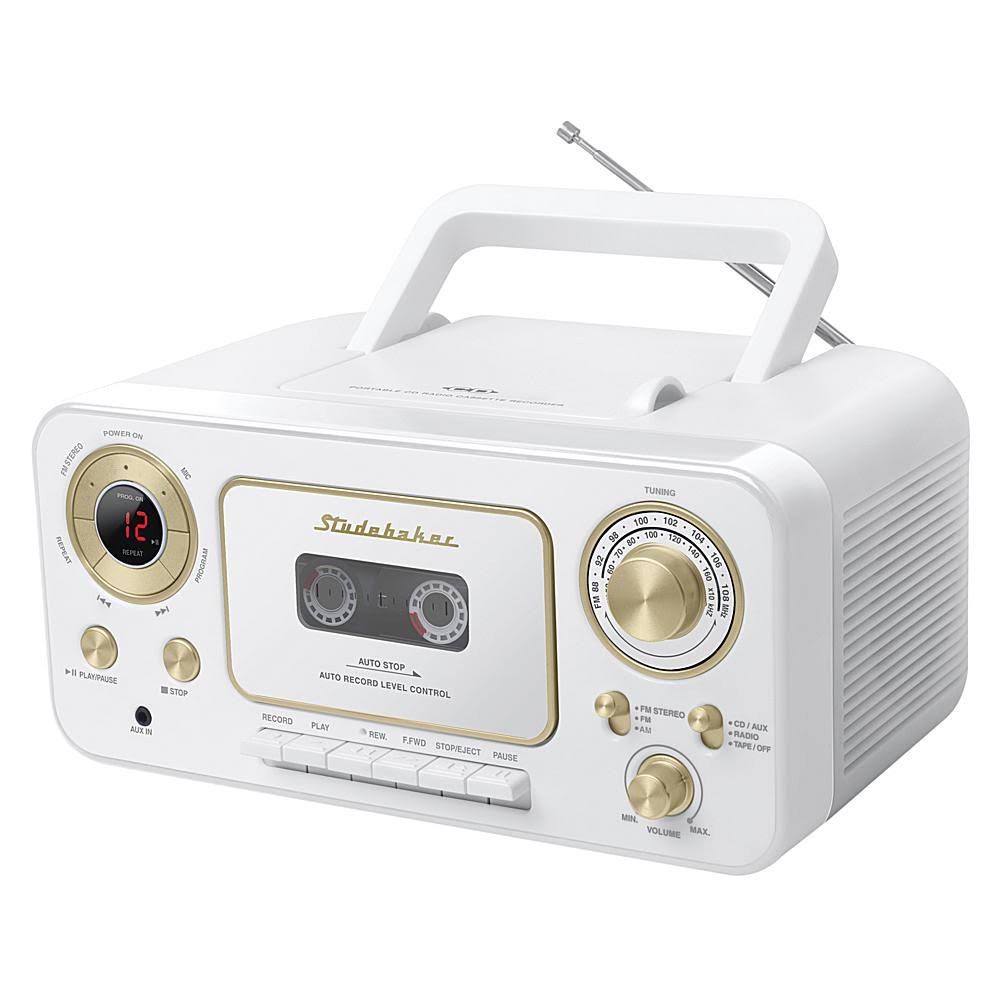 Portable Stereo CD Player with AM/FM Radio and Cassette Player/Recorder W545