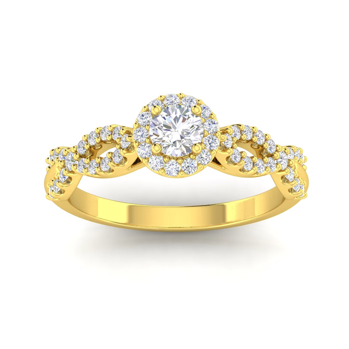 3/4 Carat TW Diamond Engagement Ring in 10k Yellow Gold N845621