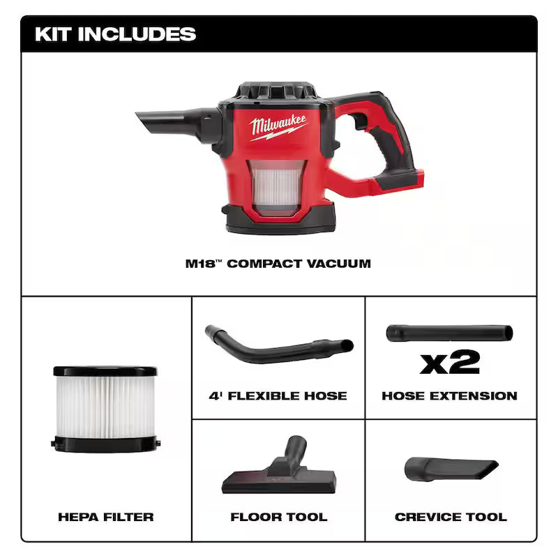 18-Volt Cordless Wet/Dry Vacuum with Compact Vacuum O60325