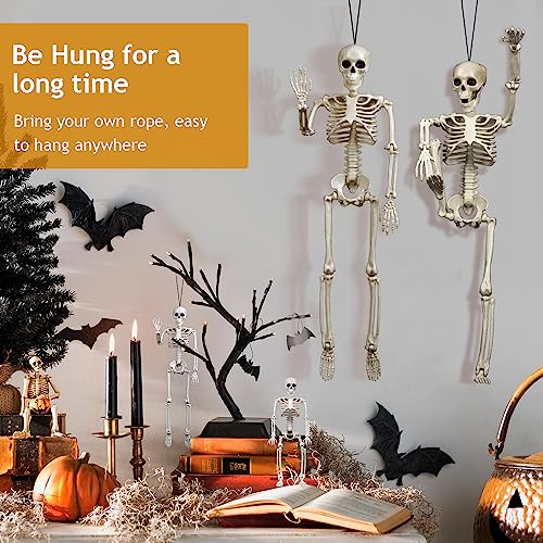 2 Pack 40 Inches Halloween Skeleton Full Body Posable G688