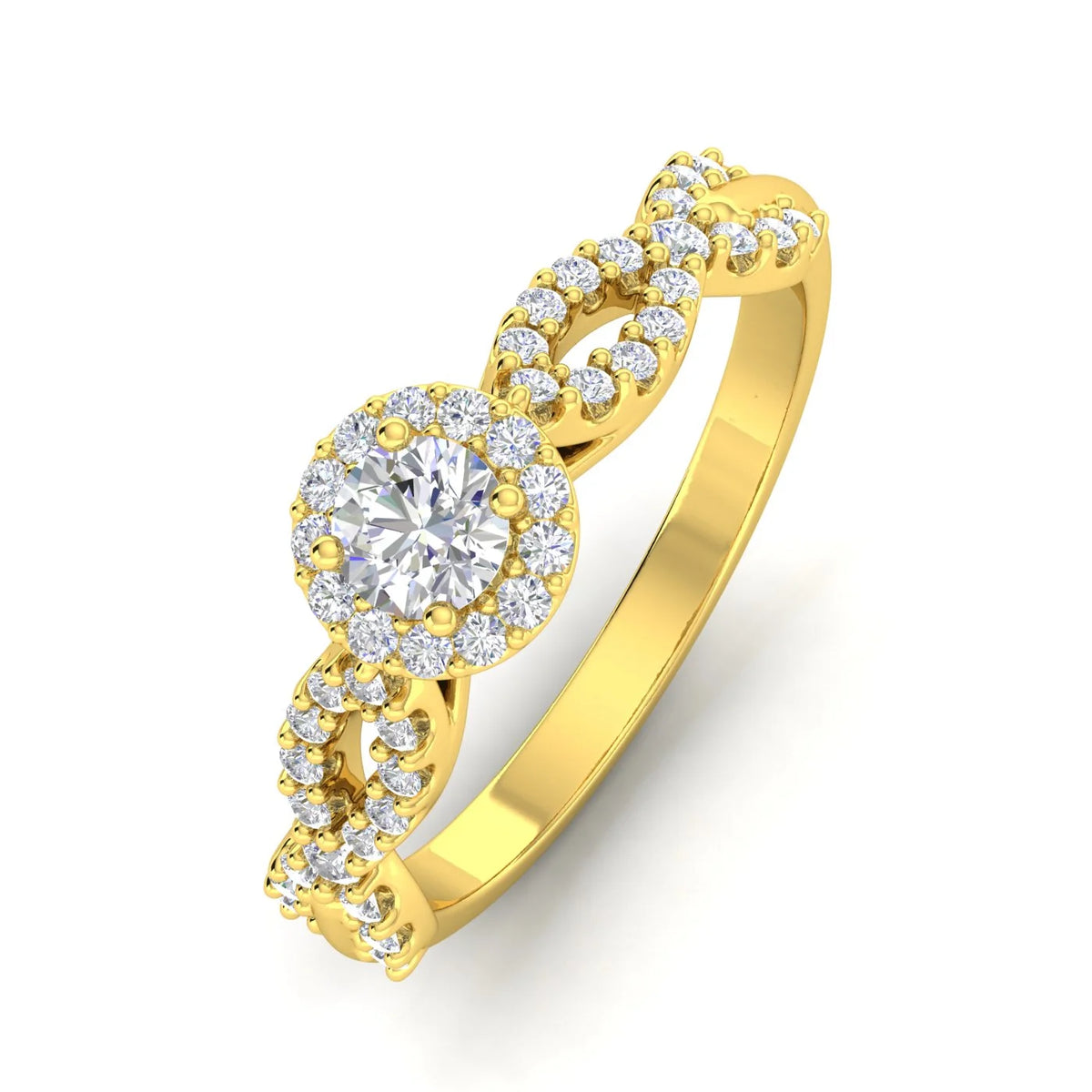 3/4 Carat TW Diamond Engagement Ring in 10k Yellow Gold N845621