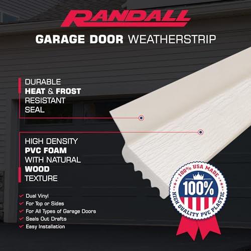 7-Feet Dual Vinyl Garage Door Seal (Brown) X748768