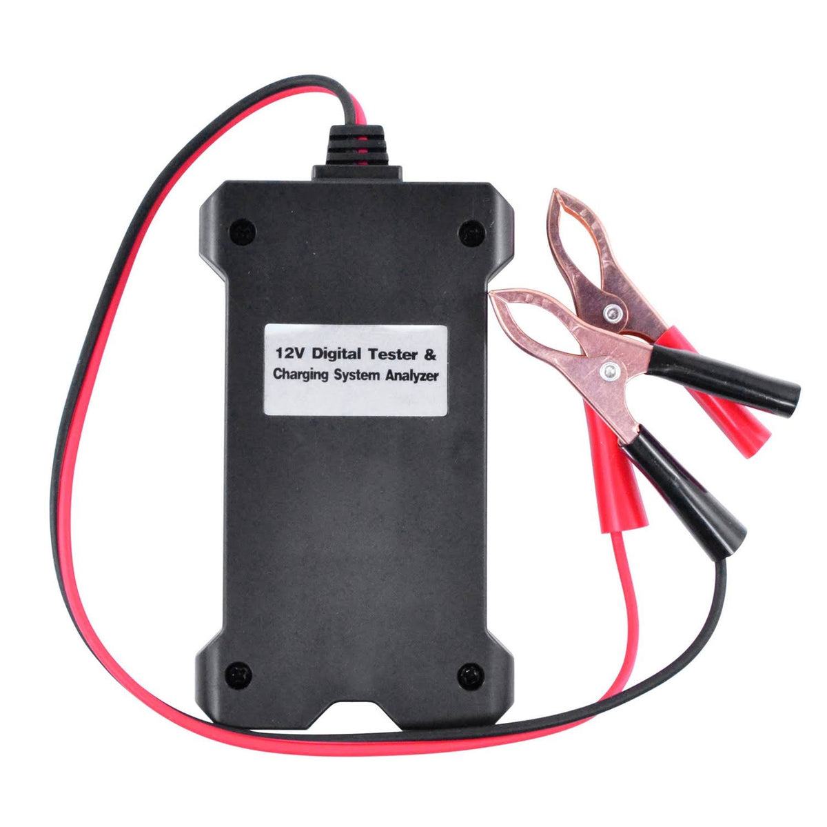 12V Digital Battery Tester Black Red W14489