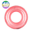 Transparent Glitter Inflatable Swimming Pool Float Ring Z243