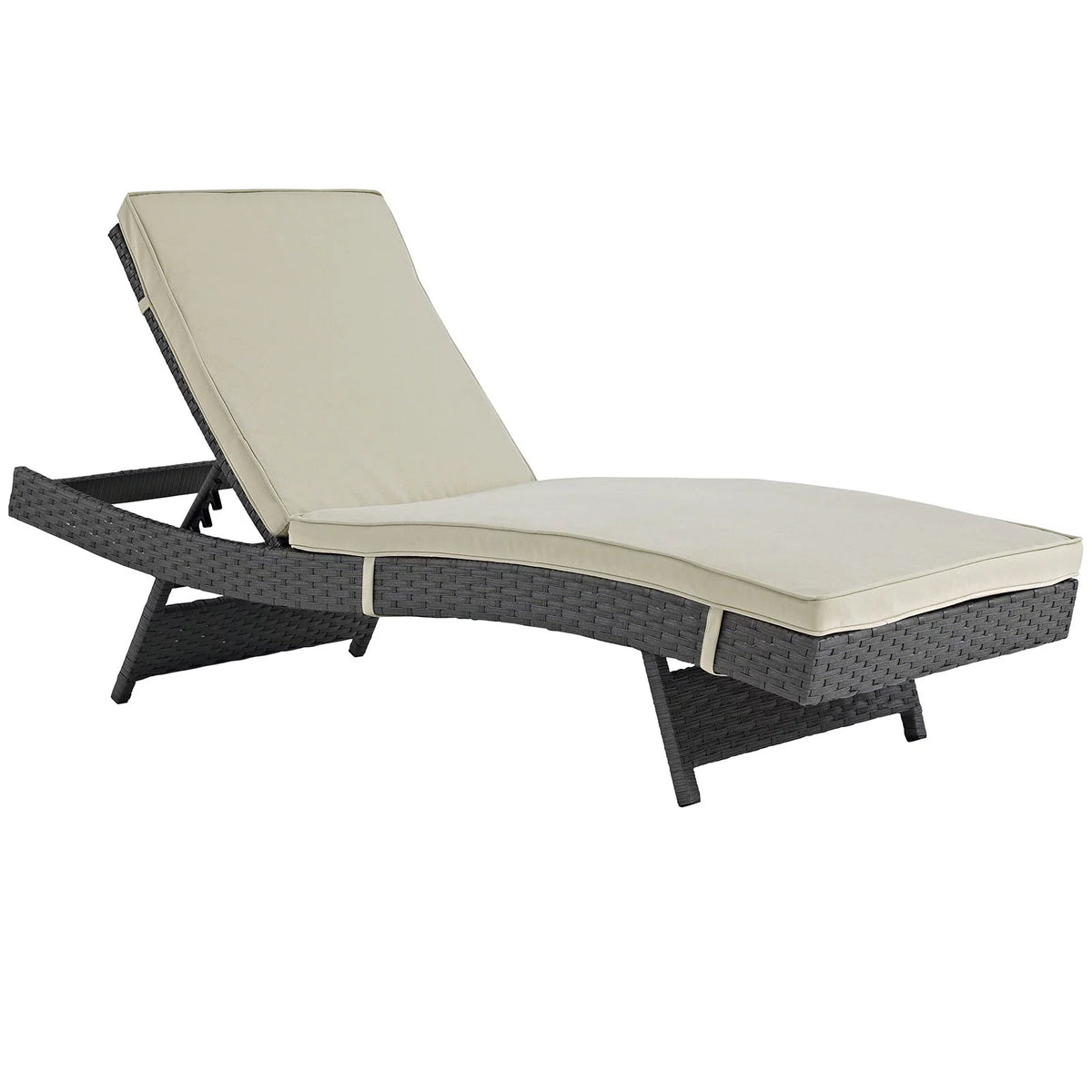 Antique Canvas Beige Outdoor Chaise J305403