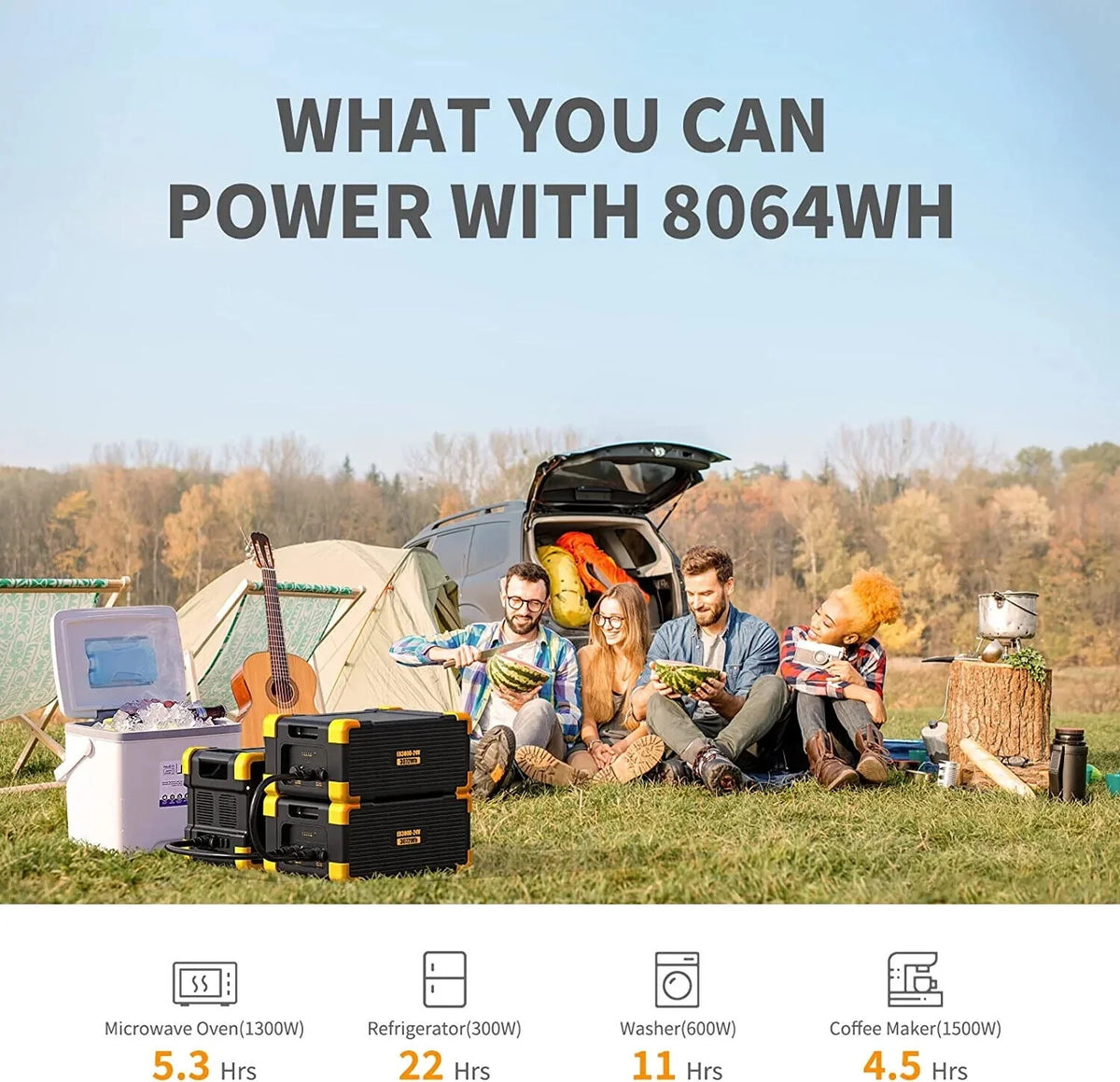 3072Wh LiFePO4 Expansion Battery Pack U4841