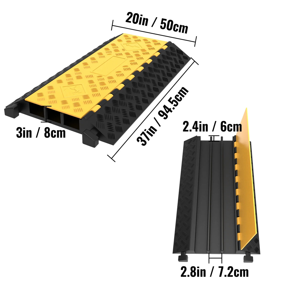 3-Channel Cable Protector Cover Heavy-Duty Z78251