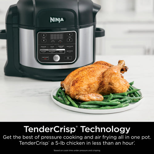 10-in-1 6.5-Quart Pro Pressure Cooker Air Fryer Multicooker, Stainless N951
