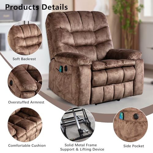 Green Grey Power Lift Recliner T39045