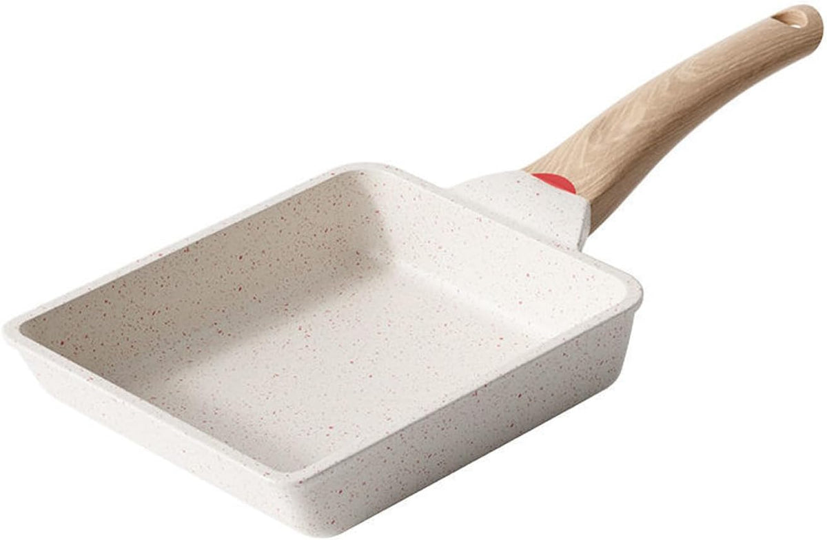 White Non Stick Rectangle Tamagoyaki Pan 6 X 7 Inch F93167