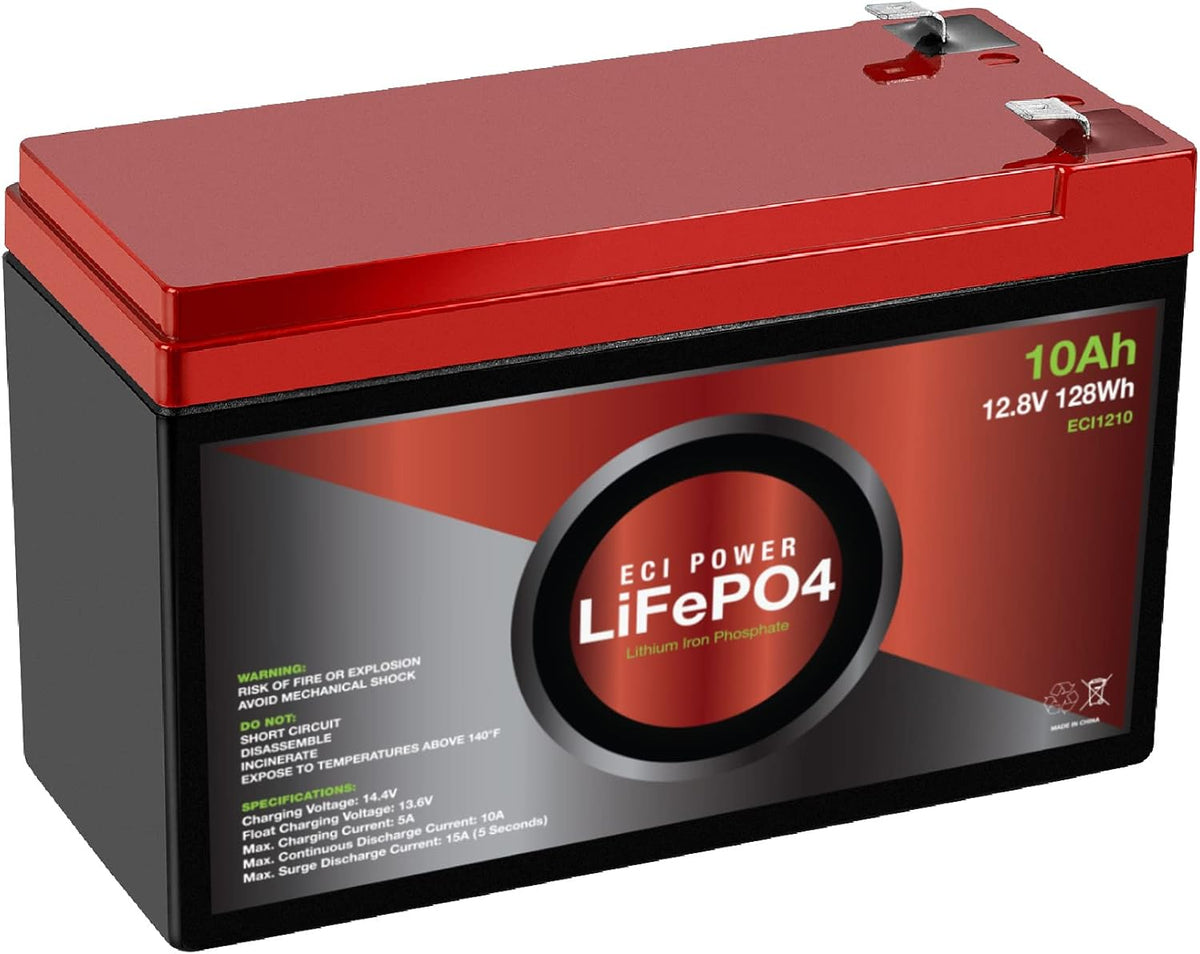 12V 10Ah Lithium LiFePO4 Deep Cycle Rechargeable Battery F335