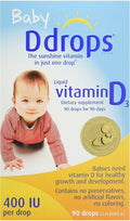 Baby Liquid Vitamin D3 400 IU 2.5 oz (90 drops) Pack of 2 K22769