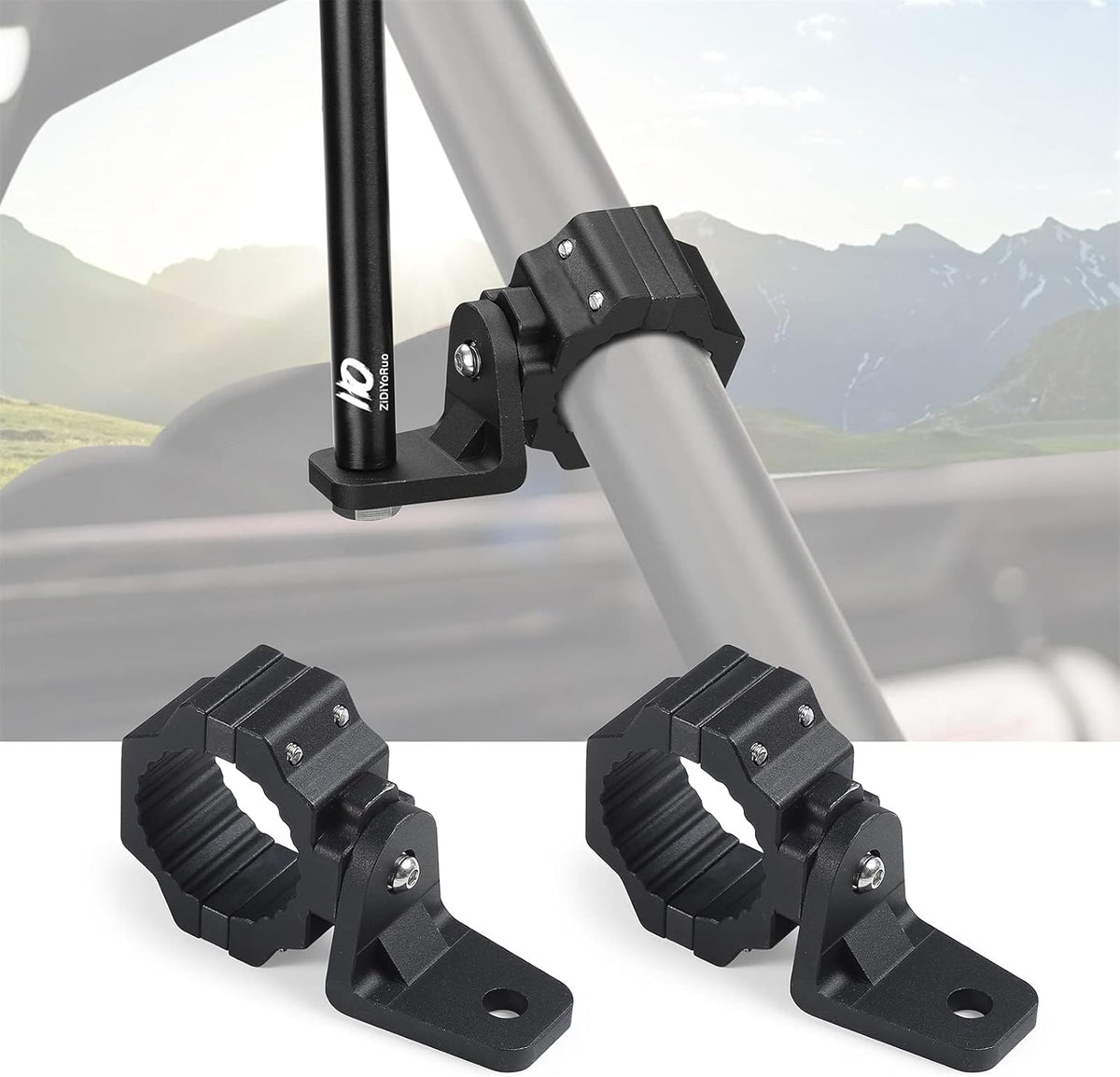 2 pcs Aluminium Alloy ATV Whip Mount D140311