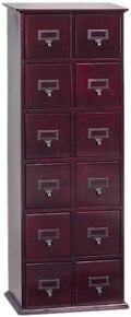 12 Drawers Solid Oak Media Cabinet K916