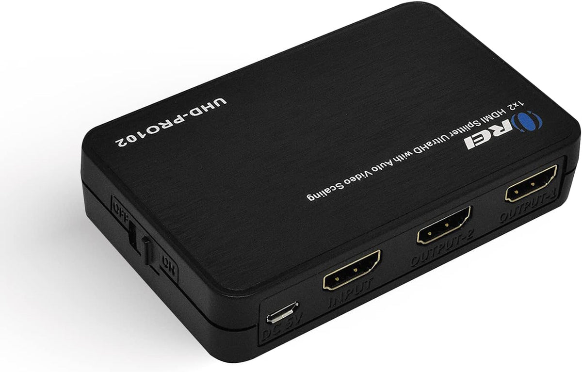 4K@60Hz 1 in 2 Out HDMI Splitter with Scaler J672