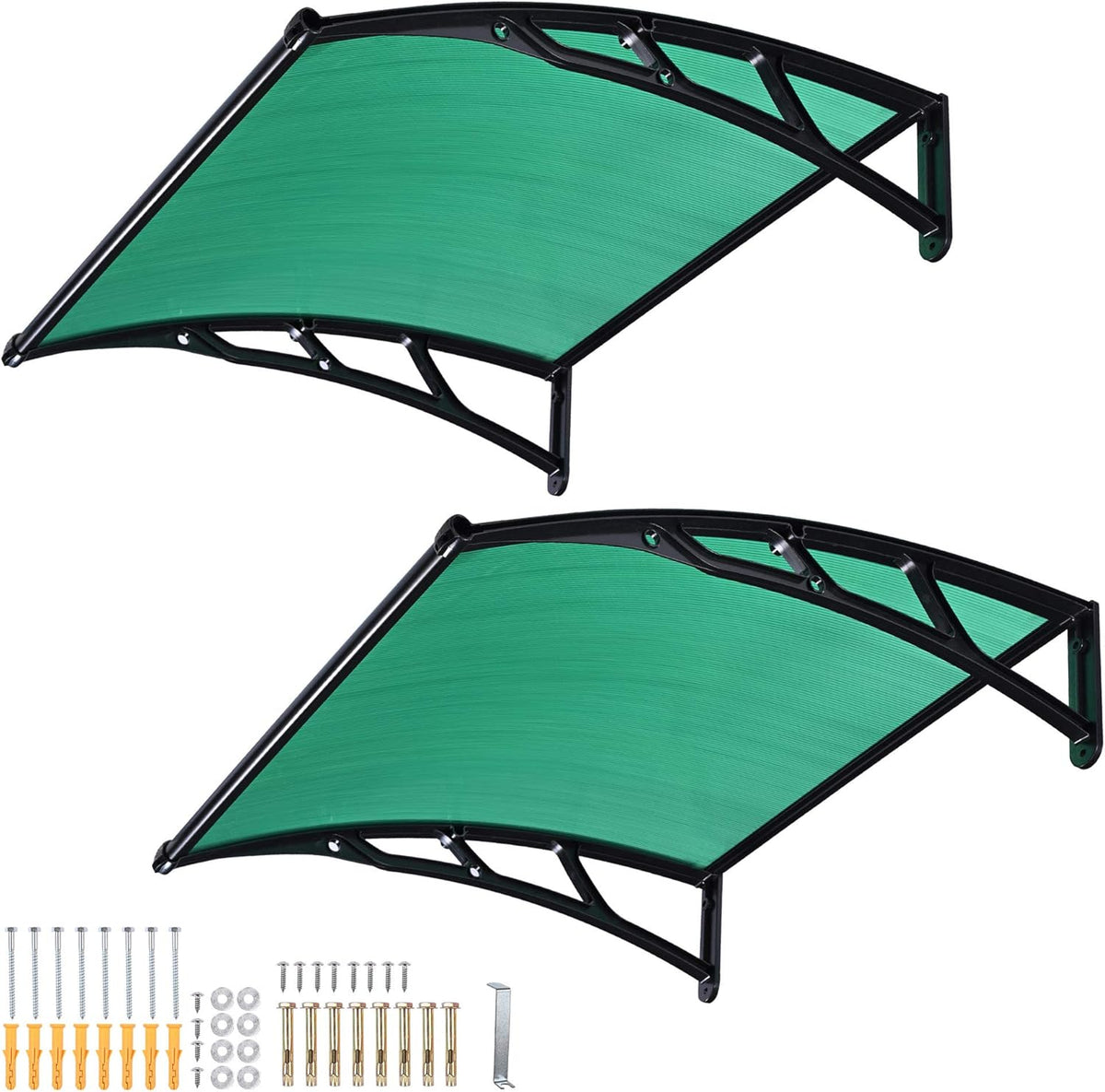 40x40 Clear Door Window Awning Patio Cover Polycarbonate Hollow Sheet D975