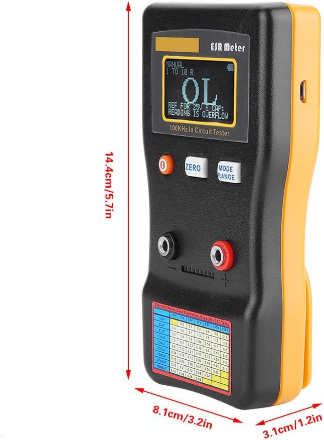 Auto Ranging ESR LCR Meter Capacitor Low Ohm Meter G769