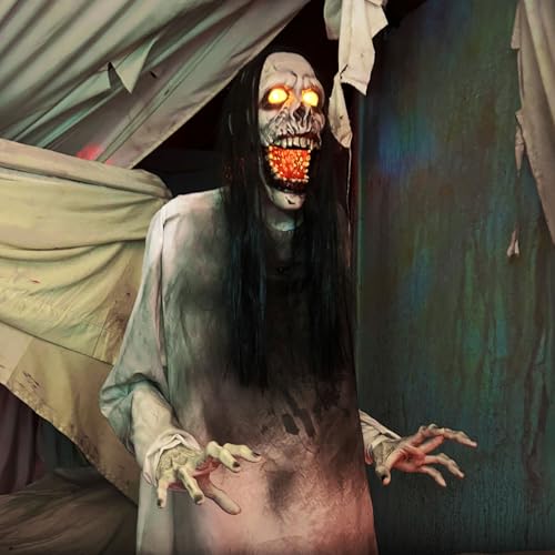 5.9 ft. Animatronic Halloween Prop with Motion-Activated Lights & Sound K8436