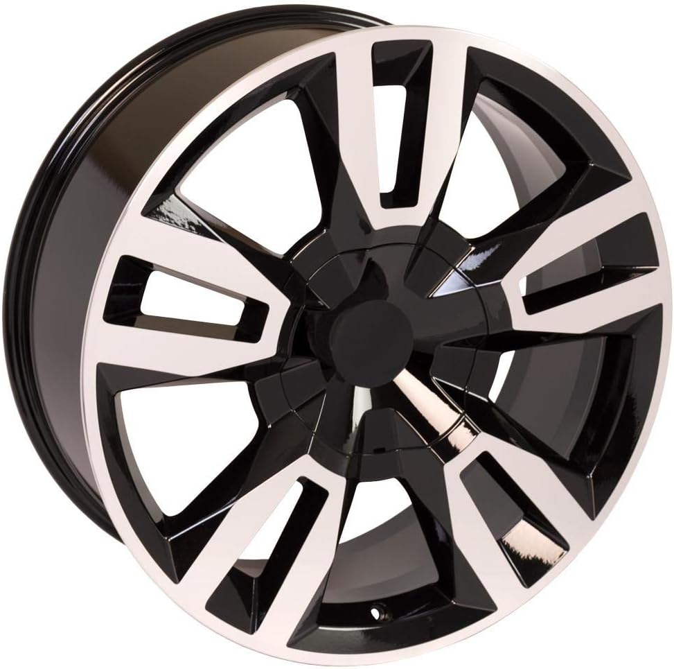 22x9 Black Machined Wheels E875584