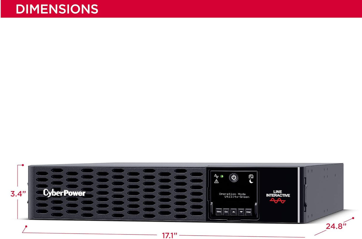 3000VA/3000W 6 Outlets 2U Rack/Tower UPS System C130