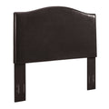 Upholstered King / Cal King Headboard Brown Leatherette M4249