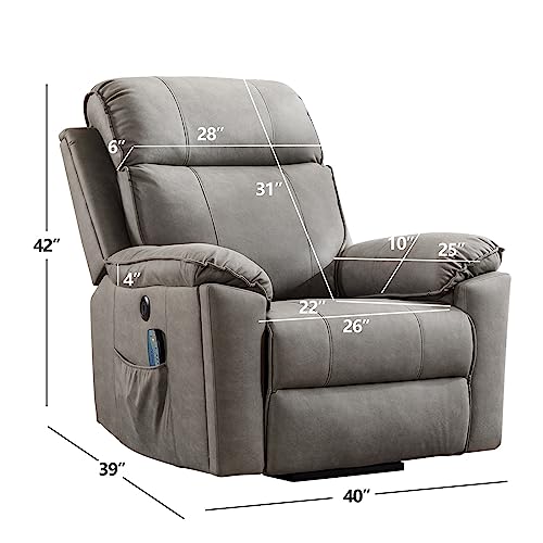 Green Grey Power Lift Recliner T39045